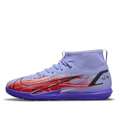 Nike (gs)  Kylian Mbapp X Mercurial Superfly 8 Academy Ic 'flames' In Blue