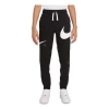 Nike (gs)  Large Logo Printing Knit Sports Pants/trousers/joggers Boy Black