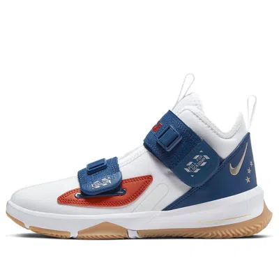 Nike (gs)  Lebron Soldier 13 La ' White Coastal Blue'