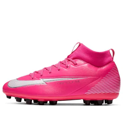 Nike (gs)  Mercurial Superfly 7 Academy Km Ag Artificial Grass 'pinkred Black White'