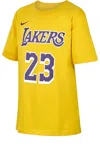 Nike Dri-fit Nba Jersey Los Angeles Lakers Lebron James Short Sleeve Yellow