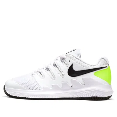 Nike (gs)  Ourt Jr. Vapor X White/black/green In Multi