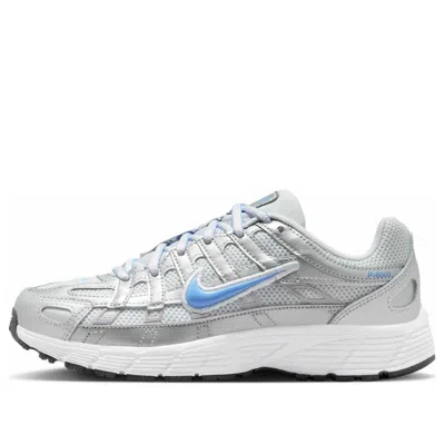 Nike (gs)  P-6000 'metallic Silver University Blue' In Gray