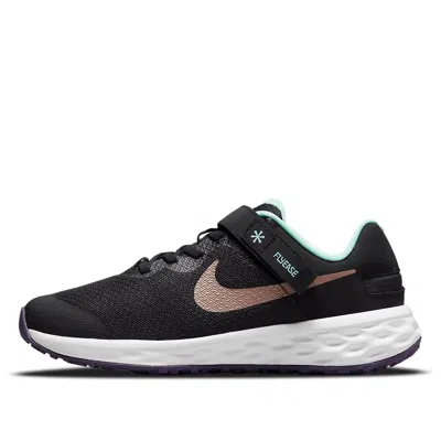 Nike (gs)  Revolution 6 Flyease 'black Metallic Red Bronze'