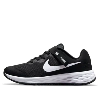 Nike (gs)  Revolution 6 Flyease 'black White'