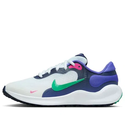 Nike (gs)  Revolution 7 'white Persian Violet Navy'