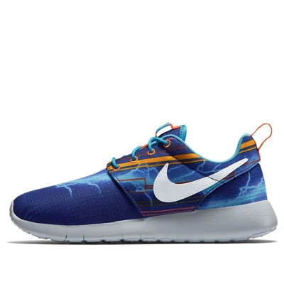 Nike (gs)  Roshe One Print 'blue White Red'