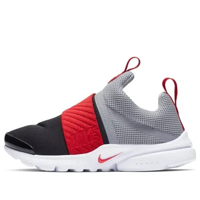 Nike (gs)  Rt Presto Extreme Athleisure Casual Sports Shoe 'black Grey Red' In Gray