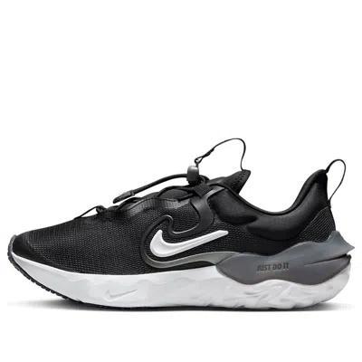 Nike (gs)  Run Flow Running Shoes 'black Iron Grey White'