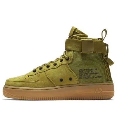 Nike (gs)  Sf Air Force 1 'desert Moss' In Green