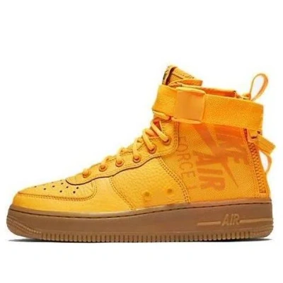 Nike (gs)  Sf Air Force 1 Mid 'obj' In Yellow