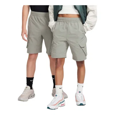 Nike (gs)  Sportswear City Utility Cargo Shorts 'dark Grey' In Gray
