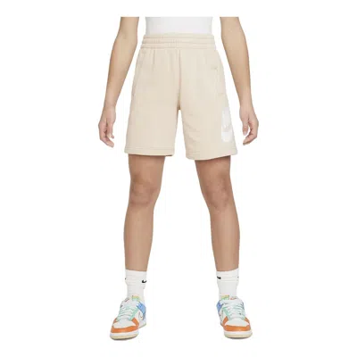 Nike (gs)  Sportswear Club Fleece French Terry Shorts 'sand Drift' In Neutral