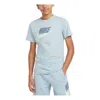 Nike Sportswear Big Kids' Cotton T-shirt In Blue