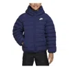 Nike (gs)  Sportswear Lightweight Synthetic Fill Loose Hooded Jacket 'midnight Navy' In Multi