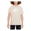 Nike (gs)  Sportswear Older Cotton T-shirt 'beige' In Neutral