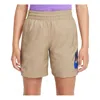 Nike (gs)  Sportswear Woven Shorts 'khaki' In Brown