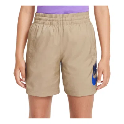 Nike (gs)  Sportswear Woven Shorts 'khaki' In Brown