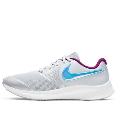 Nike (gs)  Star Runner 2 'grey Purple Laser' In White