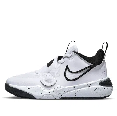 Nike (gs)  Team Hustle D 11 Basketball Shoes 'white Black' In Multi