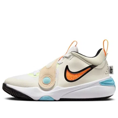 Nike (gs)  Team Hustle D 11 'white Orange' In Multi