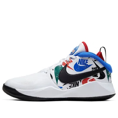 Nike (gs)  Team Hustle D 9 'black White Blue' In Multi