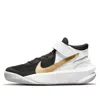 Nike (gs)  Team Hustle D10 Flyease 'black White Metallic Gold' In Multi