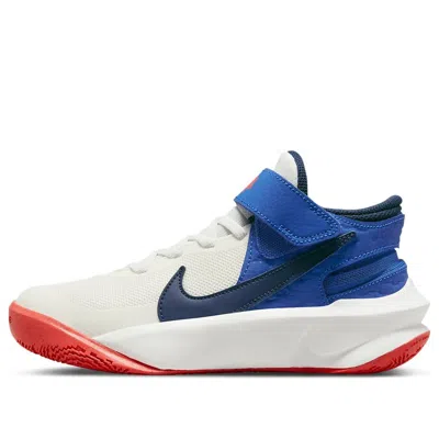 Nike (gs)  Team Hustle D10 Flyease 'white Game Royal' In Multi