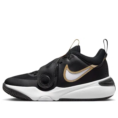 Nike (gs)  Team Hustle D11 'black Metallic Gold' In Multi