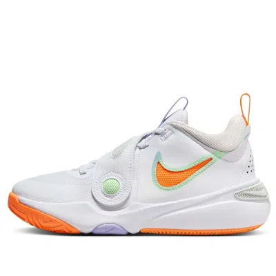Nike (gs)  Team Hustle D11 'white Total Orange'