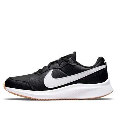 Nike (gs)  Varsity Leather 'black White'