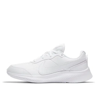 Nike (gs)  Varsity Leather 'triple White'