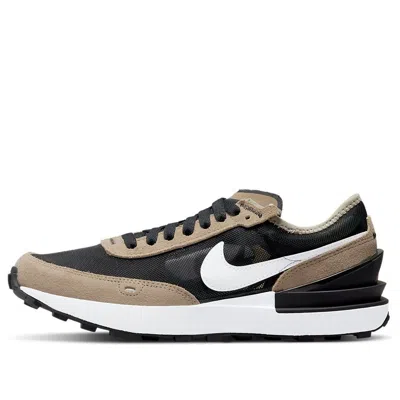 Nike (gs)  Waffle One Athleisure Casual Sports Shoe Black Brown