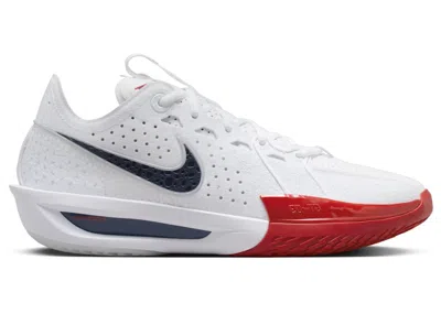 Pre-owned Nike Gt Cut 3 Usa (women's) Sneakers In White/sport Red/obsidian