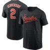 Nike Men's Gunnar Henderson Black Baltimore Orioles Fuse Name Number T-shirt In Black