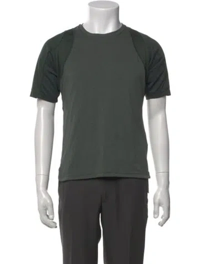 Pre-owned Nike Gyakusou Colorblock Pattern Short Sleeve Shirt In Green