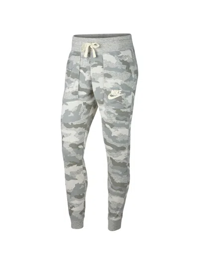 Nike Gym Camouflage-print Track Pants In Gray
