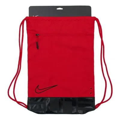 Nike Gym Casual Sports Pocket Drawstring Basketball Unisex Colorblock Black Red Blackred