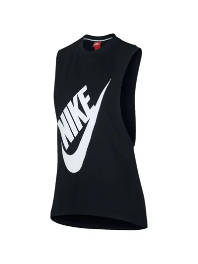 Nike Gym Vintage Tank Top In Black