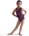 Nike Gymnastics Girls' 7-16 Smoky Swoosh Leotard In Purple