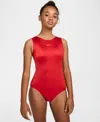 Nike Gymnastics Girls' 7-16 Standard Performance Leotard In Red