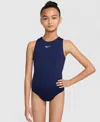 Nike Gymnastics Nike Girls 7-16 Gymnastics Navy Strappy Performance Leotard In Blue