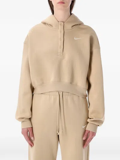 Nike Half-button Hoodie In Neutral