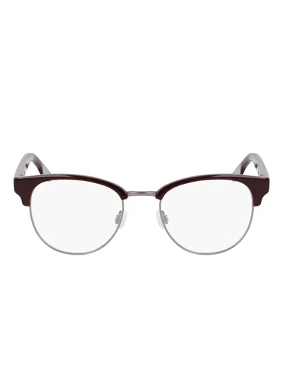 Nike Half-frame Glasses In Red
