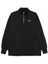 Nike Phoenix Zip-up Sweatshirt In Black