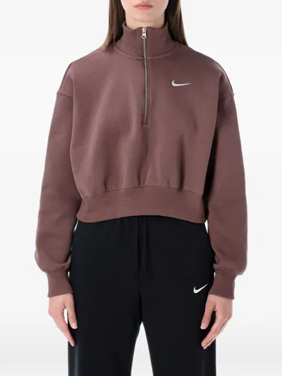Nike Half-zip Sweatshirt In Gray