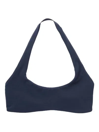 Nike Halter Neck Bralette In Blue