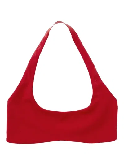 Nike Halterneck Bralette In Red