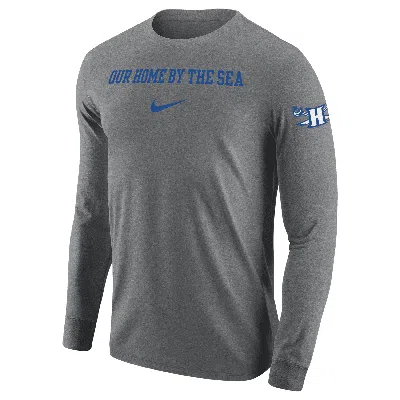 Nike Hampton  Men's College Long-sleeve T-shirt In Gray