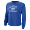 Nike Hampton  Women's College Boxy Long-sleeve T-shirt In Blue